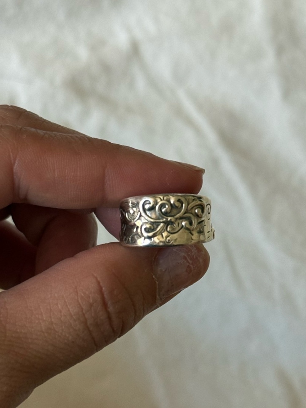 Silpada Scroll Wide Band Ring